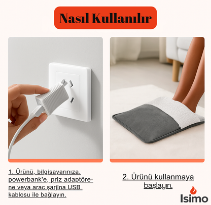 Isimo Usb İle Çalışan Ayak Isıtıcısı